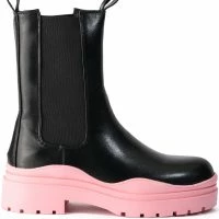 AZALEA WANG ONLY IN MY DREAMS FLATFORM BOOTIE IN PINK