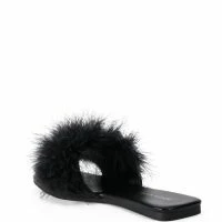 AZALEA WANG PAISLEY FLAT FEATHER SANDAL IN BLACK 8 AZALEA WANG PAISLEY FLAT FEATHER SANDAL IN BLACK -Sewing Down South shop azalea wang paisley flat feather sandal in black black 4 4