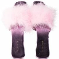 AZALEA WANG PAISLEY FLAT FEATHER SANDAL IN PINK -Sewing Down South shop azalea wang paisley flat feather sandal in pink pink 5 5