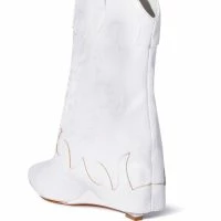 AZALEA WANG PARTY IN THE USA FOLD OVER WESTERN BOOT IN WHITE -Sewing Down South shop azalea wang party in the usa fold over western boot in white white 4 4