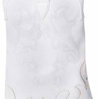 AZALEA WANG PARTY IN THE USA FOLD OVER WESTERN BOOT IN WHITE -Sewing Down South shop azalea wang party in the usa fold over western boot in white white 5 5