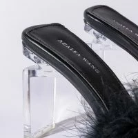 AZALEA WANG PILLOW TALK SQUARE TOE SANDAL IN BLACK -Sewing Down South shop azalea wang pillow talk square toe sandal in black black 6 6