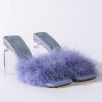 AZALEA WANG PILLOW TALK SQUARE TOE SANDAL IN PERIWINKLE -Sewing Down South shop azalea wang pillow talk square toe sandal in periwinkle periwinkle 4 4
