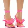 AZALEA WANG BEA STILETTO THONG SANDAL IN PINK
