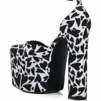AZALEA WANG PRISCILLA PRINTED PLATFORM PUMP -Sewing Down South shop azalea wang priscilla printed platform pump black 4 4