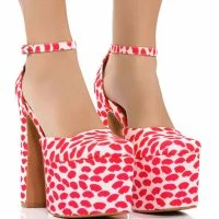 AZALEA WANG PRISCILLA PRINTED PLATFORM PUMP