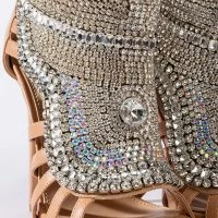 AZALEA WANG PUSH YOUR LUCK STILETTO SANDAL IN NUDE