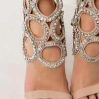 AZALEA WANG PUT A RING ON IT STILETTO SANDAL IN NUDE -Sewing Down South shop azalea wang put a ring on it stiletto bootie sandal in nude nude patent 6 6