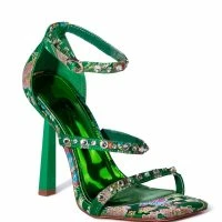 AZALEA WANG REALLY THAT GIRL STILETTO SANDAL IN GREEN -Sewing Down South shop azalea wang really that girl stiletto sandal in green green 3 3