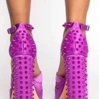 AZALEA WANG ROCK MY WORLD SANDAL IN PURPLE -Sewing Down South shop azalea wang rock my world sandal in purple purple 4 4