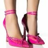 AZALEA WANG SASHA BUCKLE STRAP PUMP IN PINK
