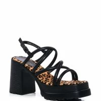 AZALEA WANG SAVINO CHUNKY SANDAL -Sewing Down South shop azalea wang savino chunky sandal black 3 3