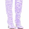 AZALEA WANG SCHROETER STILETTO BOOT IN PURPLE
