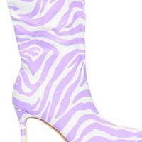 AZALEA WANG SCHROETER STILETTO BOOT IN PURPLE -Sewing Down South shop azalea wang schroeter stiletto boot in green purple 5 5
