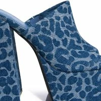 AZALEA WANG SHEBA CHUNKY SANDAL IN DENIM -Sewing Down South shop azalea wang sheba chunky sandal in denim denim 5 5