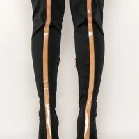 AZALEA WANG SHEER LUCK STILETTO BOOT IN BLACK -Sewing Down South shop azalea wang sheer luck stiletto boot in black black 3 3