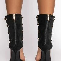 AZALEA WANG SHOW YOU THE WORLD STILETTO BOOTIE IN BLACK -Sewing Down South shop azalea wang show you the world stiletto bootie in black black 4 4