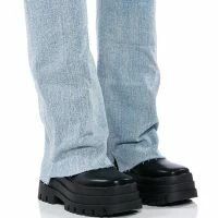 AZALEA WANG SHURI DENIM FOLD OVER BOOT