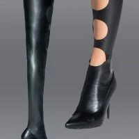 AZALEA WANG SILVIA STRETCH THIGH HIGH BOOT IN BLACK -Sewing Down South shop azalea wang silvia stretch thigh high boot in black black 1 1 c1 c1