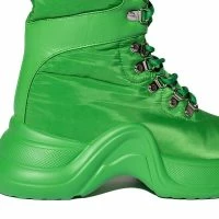 AZALEA WANG SKYLAR EDGY LACE UP BOOTIE IN GREEN -Sewing Down South shop azalea wang skylar edgy lace up bootie in green green 5 5