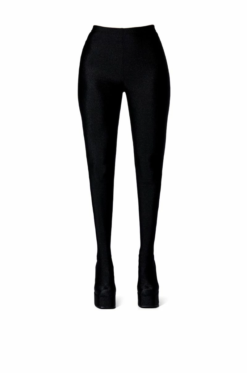 AZALEA WANG STAR STRETCH CHUNKY HEEL PANT BOOT IN BLACK 3 AZALEA WANG STAR STRETCH CHUNKY HEEL PANT BOOT IN BLACK - Image 3