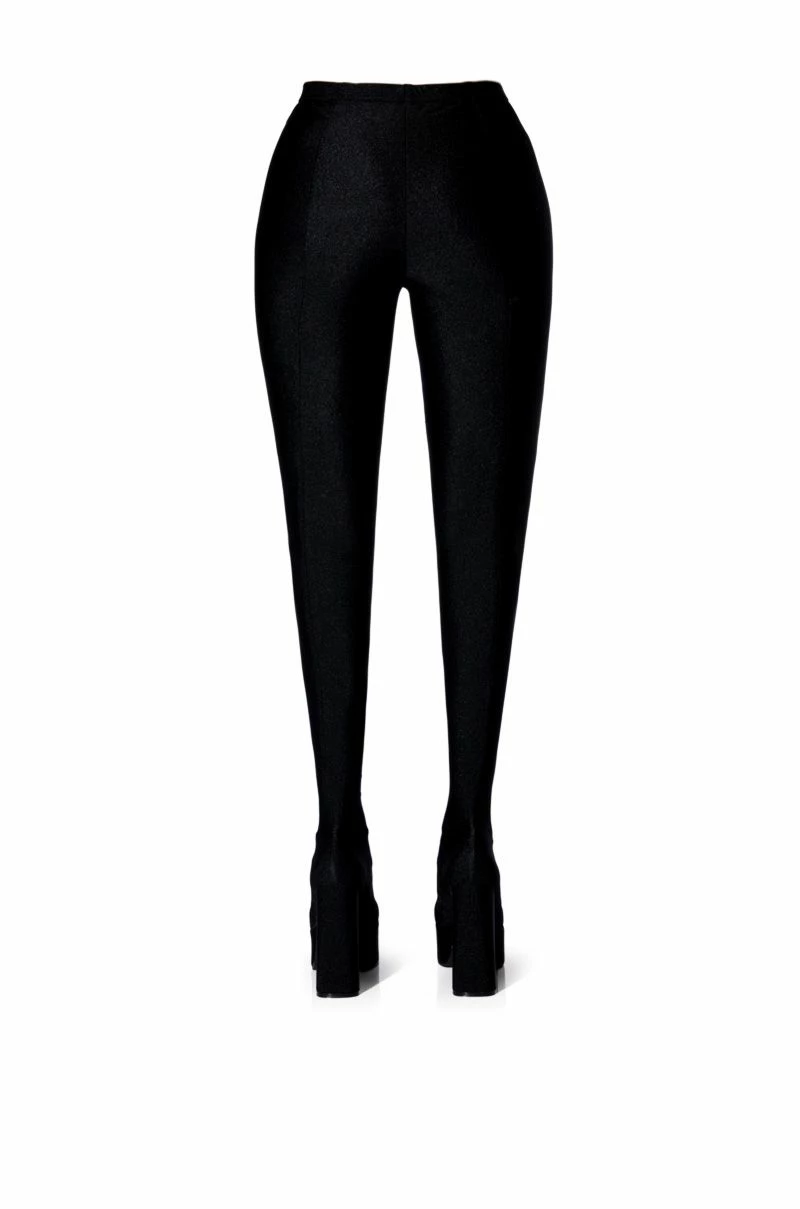 AZALEA WANG STAR STRETCH CHUNKY HEEL PANT BOOT IN BLACK 5 AZALEA WANG STAR STRETCH CHUNKY HEEL PANT BOOT IN BLACK - Image 5