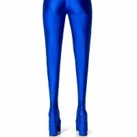 AZALEA WANG STAR STRETCH CHUNKY HEEL PANT BOOT IN BLUE 11 AZALEA WANG STAR STRETCH CHUNKY HEEL PANT BOOT IN BLUE -Sewing Down South shop azalea wang star stretch chunky heel pant boot in blue blue 5 5 c1