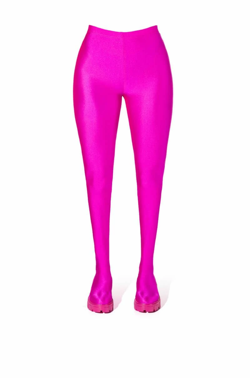 AZALEA WANG STAR STRETCH FLATFORM PANT BOOT IN FUCHSIA 2 AZALEA WANG STAR STRETCH FLATFORM PANT BOOT IN FUCHSIA - Image 2