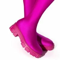 AZALEA WANG STAR STRETCH FLATFORM PANT BOOT IN FUCHSIA 8 AZALEA WANG STAR STRETCH FLATFORM PANT BOOT IN FUCHSIA -Sewing Down South shop azalea wang star stretch flatform pant boot in fuchsia fuchsia 5 5