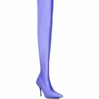 AZALEA WANG STAR STRETCH LOVE STRUCK ULTRA THIGH HIGH STILETTO BOOT IN PERIWINKLE -Sewing Down South shop azalea wang star stretch love struck ultra thigh high stiletto boot in periwinkle periwinkle 7 7