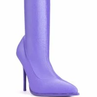 AZALEA WANG STAR STRETCH SERENITY BOOTIE IN PERIWINKLE -Sewing Down South shop azalea wang star stretch serenity bootie in periwinkle periwinkle 3 3