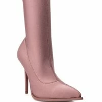 AZALEA WANG STAR STRETCH SERENITY BOOTIE IN TAUPE -Sewing Down South shop azalea wang star stretch serenity bootie in taupe taupe 3 3