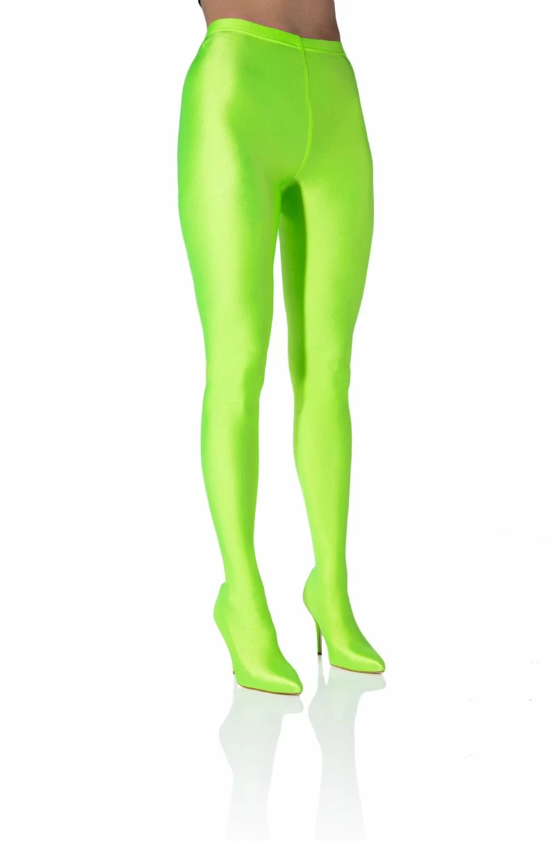 AZALEA WANG STAR STRETCH SEXY STILETTO PANT BOOT IN LIME 1 AZALEA WANG STAR STRETCH SEXY STILETTO PANT BOOT IN LIME