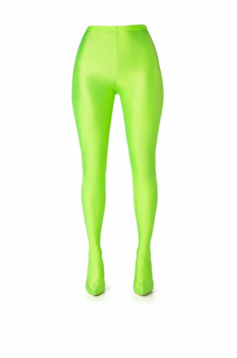 AZALEA WANG STAR STRETCH SEXY STILETTO PANT BOOT IN LIME 3 AZALEA WANG STAR STRETCH SEXY STILETTO PANT BOOT IN LIME - Image 3