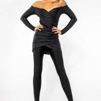 AZALEA WANG STAR STRETCH STILETTO PANT BOOT IN BLACK -Sewing Down South shop azalea wang star stretch stiletto pant boot in black black 8 8