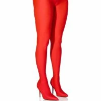 AZALEA WANG STAR STRETCH STILETTO PANT BOOT IN RED