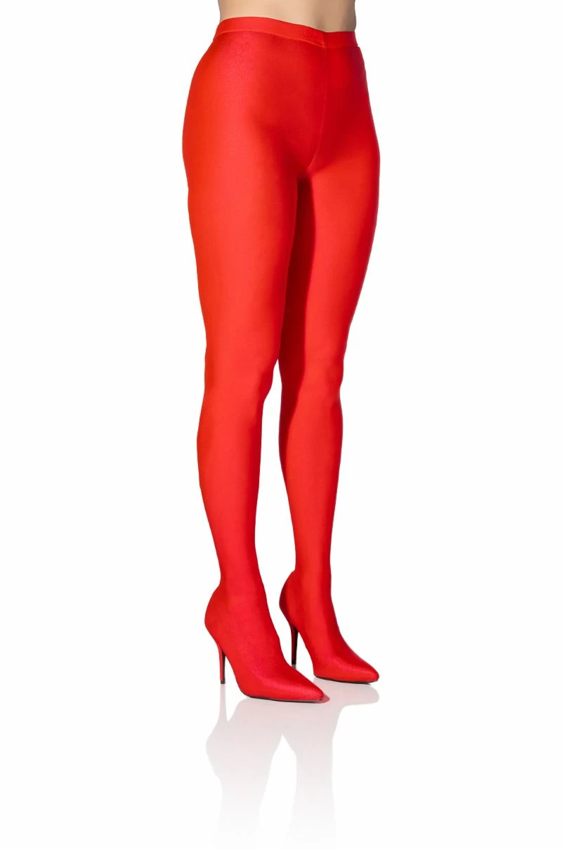 AZALEA WANG STAR STRETCH STILETTO PANT BOOT IN RED 1 AZALEA WANG STAR STRETCH STILETTO PANT BOOT IN RED