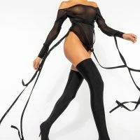 AZALEA WANG STAR STRETCH THIGH HIGH STILETTO BOOT IN BLACK -Sewing Down South shop azalea wang star stretch thigh high stiletto boot in black black 1 1 c1 c1 c1 c1