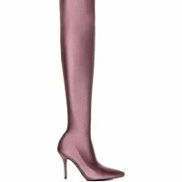 AZALEA WANG STAR STRETCH THIGH HIGH STILETTO BOOT IN TAUPE -Sewing Down South shop azalea wang star stretch thigh high stiletto boot in taupe taupe 4 4 c1 c1