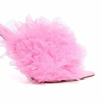 AZALEA WANG STILETTO TULLE SANDAL IN PINK -Sewing Down South shop azalea wang stiletto tulle sandal in pink pink 5 5