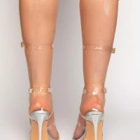 AZALEA WANG SUGAR AND SPICE STILETTO SANDAL IN HOLOGRAM -Sewing Down South shop azalea wang sugar and spice stiletto sandal in hologram hologram 4 4 c1