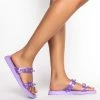 AZALEA WANG SWEET LIKE ME FLAT SANDAL IN PURPLE