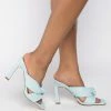 AZALEA WANG SWEET LIKE SUNDAY CHUNKY SANDAL IN BLUE