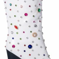 AZALEA WANG SWEET TREAT RHINESTONE EMBELLISHED WESTERN BOOT IN WHITE -Sewing Down South shop azalea wang sweet treat rhinestone embellished western boot in white white 5 5