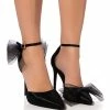 AZALEA WANG SWEETIE TRENDY BOW PUMPS IN BLACK