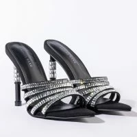 AZALEA WANG TAKE IT BACK STILETTO SANDAL IN BLACK -Sewing Down South shop azalea wang take it back stiletto sandal in black black 4 4
