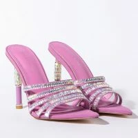 AZALEA WANG TAKE IT BACK STILETTO SANDAL IN PURPLE -Sewing Down South shop azalea wang take it back stiletto sandal in purple purple 4 4