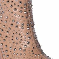 AZALEA WANG TEXAS EMBELLISHED WESTERN BOOT IN NUDE -Sewing Down South shop azalea wang texas embellished western boot in nude beige 5 5