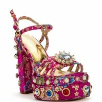 AZALEA WANG THE GLAM LIFE FOR ME STRAPPY EMBELLISHED CHUNKY SANDAL IN PINK -Sewing Down South shop azalea wang the glam life for me strappy embellished chunky sandal in pink pink 3 3