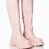 AZALEA WANG THERE SHE GOES FLATFORM BOOT IN PINK